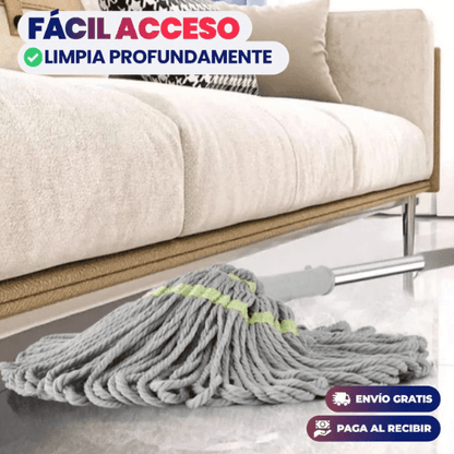 Trapero Giratorio 360° con Autoescurrido – ¡Limpieza sin esfuerzo en la mitad del tiempo!