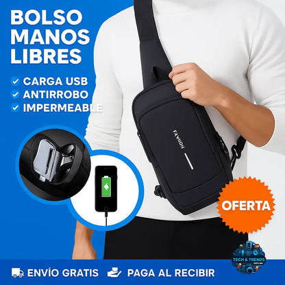 Bolso Antirrobo con Puerto USB ¡Estilo y Seguridad a Donde Vayas!