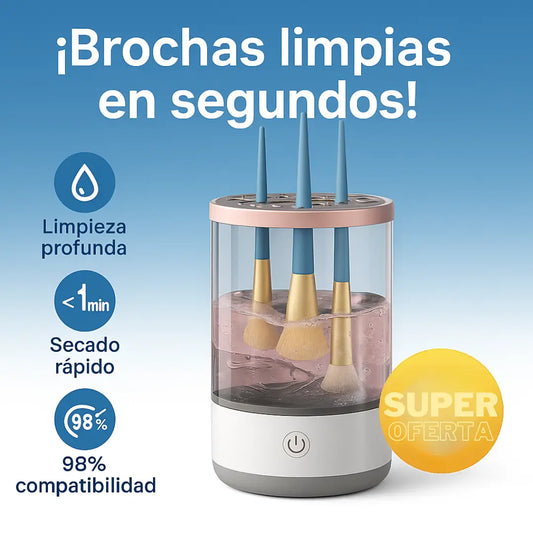 Limpiador de Brochas Eléctrico – ¡Brochas Limpias en Segundos!"