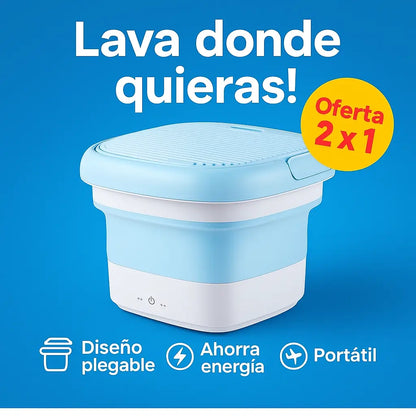 ¡Lava donde quieras sin complicarte! Mini Lavadora con Guía Digital GRATIS