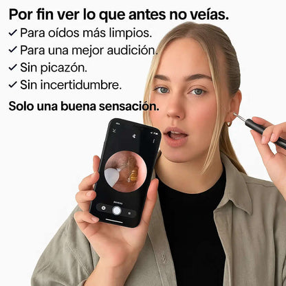 LimpiaTusOídos® PRO con Cámara 1080HD + Ebook GRATIS: “Cuida tu Audición en Casa”