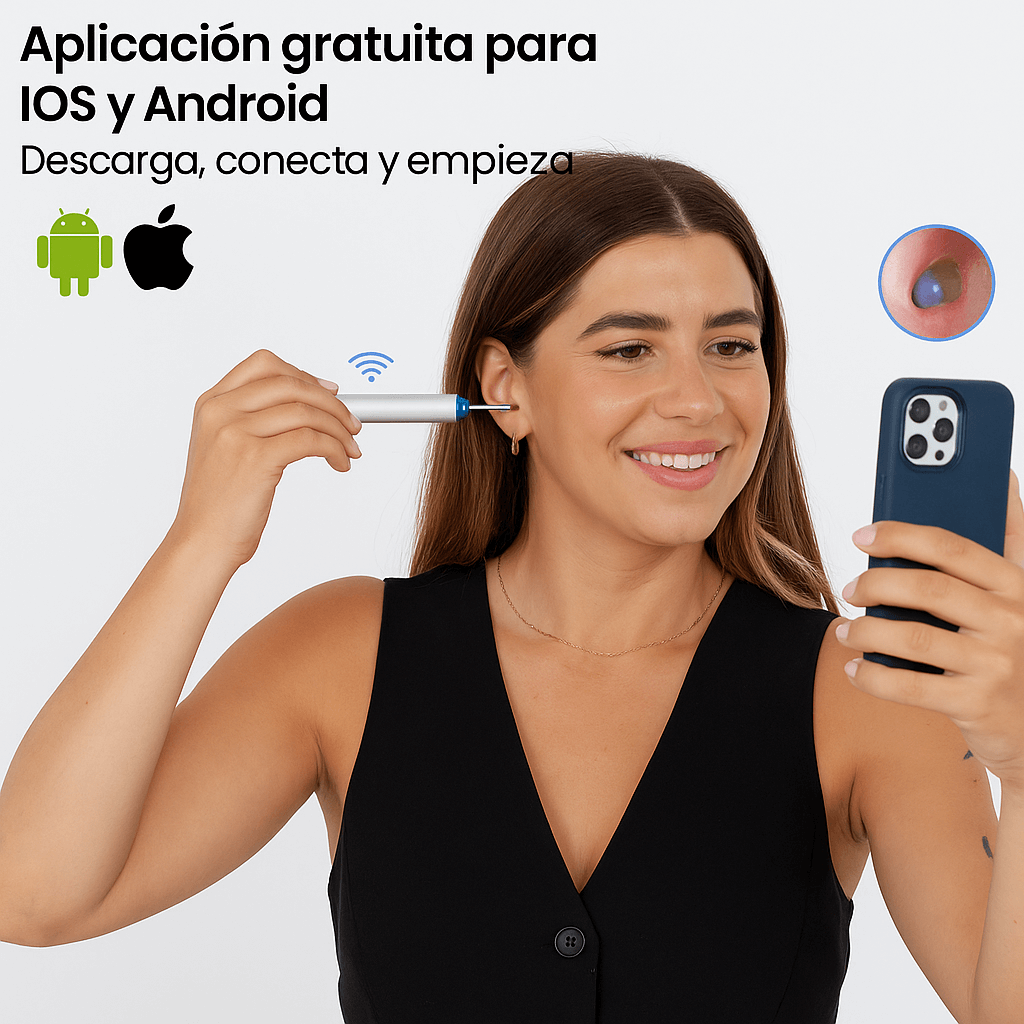 LimpiaTusOídos® PRO con Cámara 1080HD + Ebook GRATIS: “Cuida tu Audición en Casa”