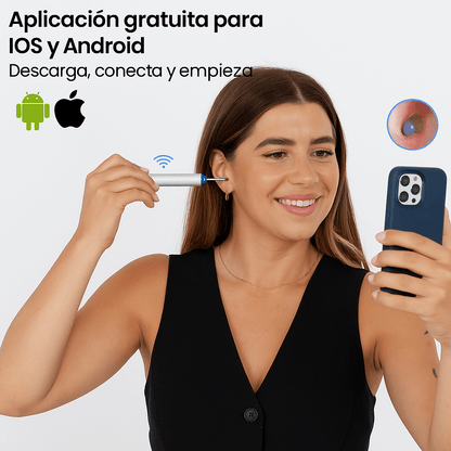 LimpiaTusOídos® PRO con Cámara 1080HD + Ebook GRATIS: “Cuida tu Audición en Casa”